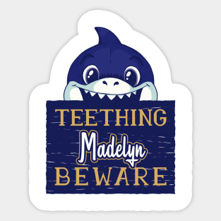 Madelyn - Funny Kids Shark - Personalized Gift Idea - Bambini Sticker